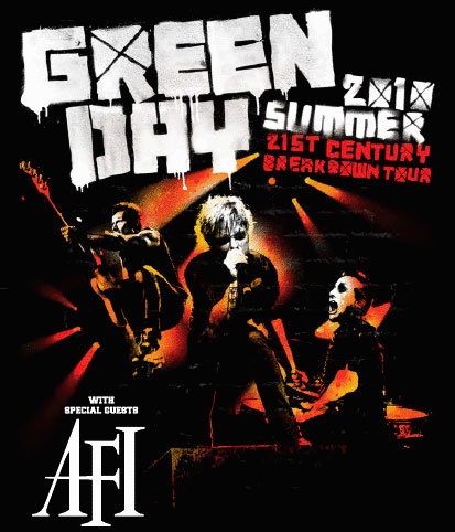 Green Day on tour with AFI