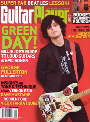 Green Day Guitar Player Magazine